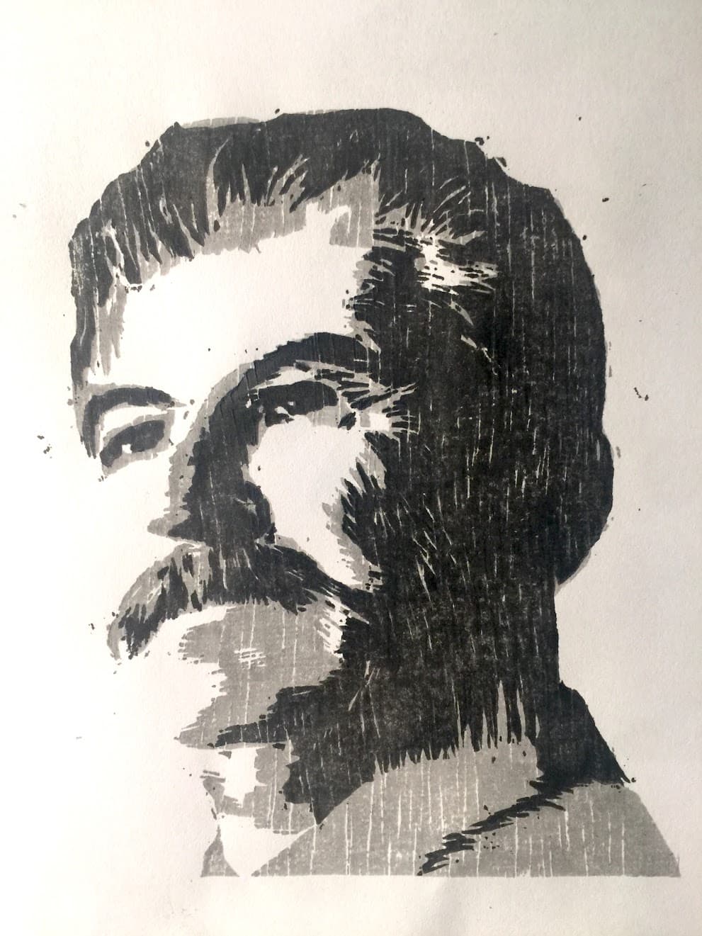 Facial study of Stalin, for use in another piece I was working on.