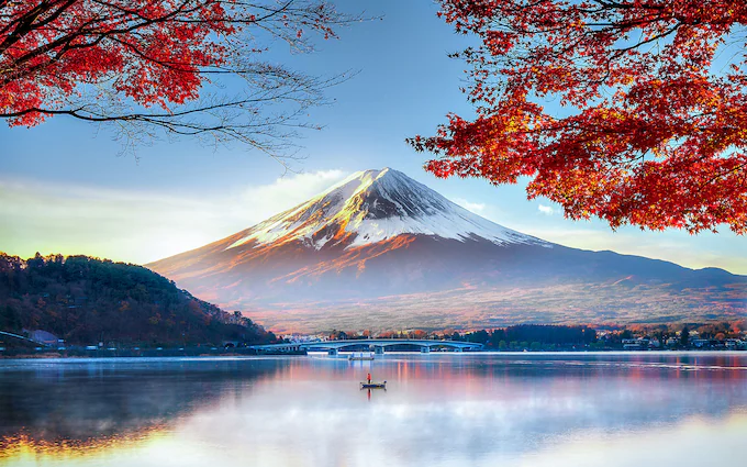 Scenic scene of Japan